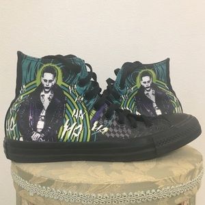 Suicide Squad Joker Converse High Tops